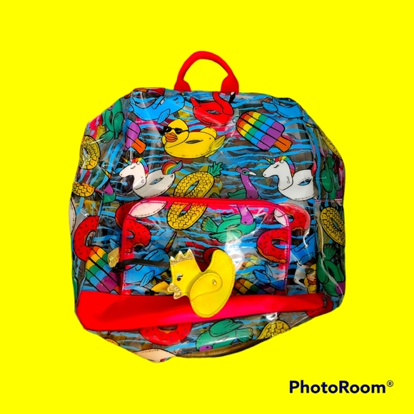 Betsey Johnson Handbags - Betsy johnson iseeyou clear backpack